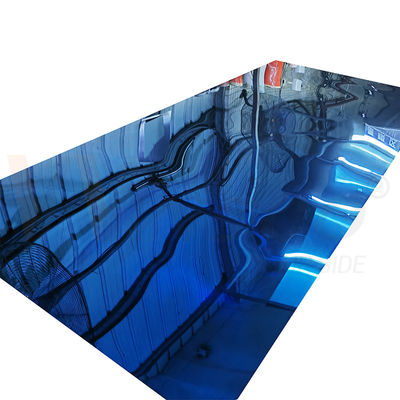 Ποιότητα  304 304L Blue Colored Mirror Stainless Steel Sheet 4FTx8FT Decorative PVD Coated Plate εργοστάσιο