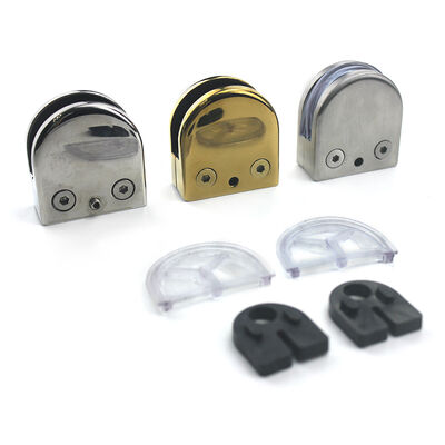 Ποιότητα  Stainless Steel Glass Railing Clamp Bracket - Corrosion Resistant with Multiple Finishes for Frameless Glass Panels εργοστάσιο