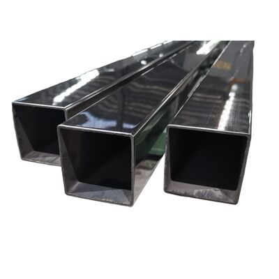 Ποιότητα  600G Mirror Black Stainless Steel Square Tube, 201 304 Grade Black Mirror Inox Square Pipe for Building Decoration & Railing εργοστάσιο