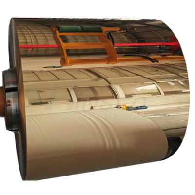 Cold-rolled ανοξείδωτο σπείρες καθρεφτών ASTM 201 304 316 με PVD αυξήθηκαν χρυσό επίστρωμα