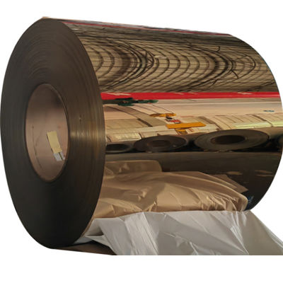 Cold-rolled ανοξείδωτο σπείρες καθρεφτών ASTM 201 304 316 με PVD αυξήθηκαν χρυσό επίστρωμα
