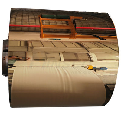 Cold-rolled ανοξείδωτο σπείρες καθρεφτών ASTM 201 304 316 με PVD αυξήθηκαν χρυσό επίστρωμα