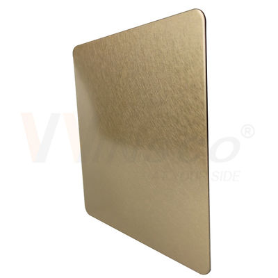 χρυσή δόνηση CHAMPAGNE φύλλων ανοξείδωτου 1219mm η διακοσμητική τελειώνει 201 304 316