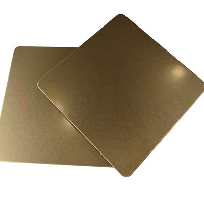 χρυσή δόνηση CHAMPAGNE φύλλων ανοξείδωτου 1219mm η διακοσμητική τελειώνει 201 304 316
