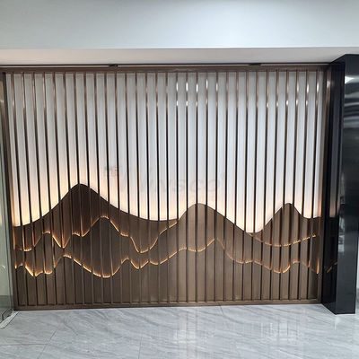 Clubhouse 0.420mm οθόνη διαιρετών Inox τοίχων χωρισμάτων τέχνης ανοξείδωτου