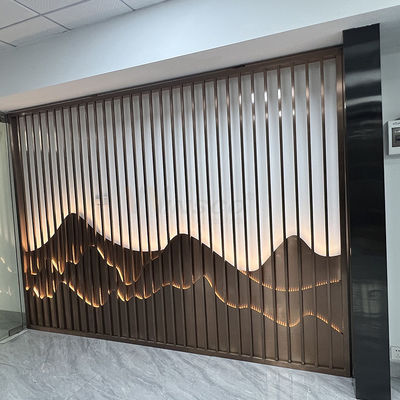 Clubhouse 0.420mm οθόνη διαιρετών Inox τοίχων χωρισμάτων τέχνης ανοξείδωτου