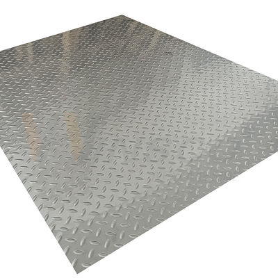 20mm1250mm αποτυπωμένο σε ανάγλυφο αντιολισθητικό πιάτο μορφής σιταριού ρυζιού επιφάνειας φύλλων 2b ανοξείδωτου