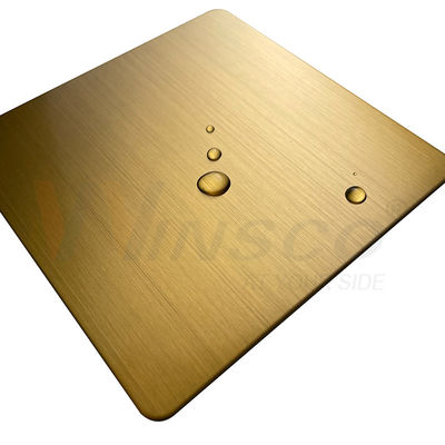 1219mmx2438mm JIS 201 304 Hairline φύλλο ανοξείδωτου 316 τιτανίου χρυσό