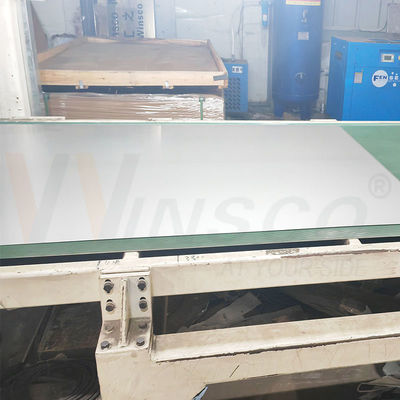 Υψηλή σκληρότητα 1500 mm πλάτος Αμινοξείδιο φινίρισμα φούρνας 3000 mm μήκος 0,9 mm ανοξείδωτο χάλυβα κρύο έλαση φύλλο 2B επιφάνεια