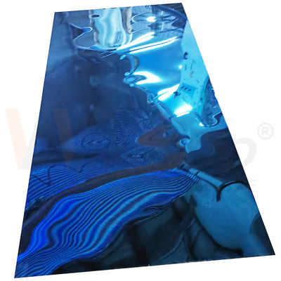 4ftx8ft Χάλυβα από ανοξείδωτο μέταλλο φύλλο 1220mmx2440mm SS 201 Μπλε πλάκα από ανοξείδωτο χάλυβα 3.0mm πάχος