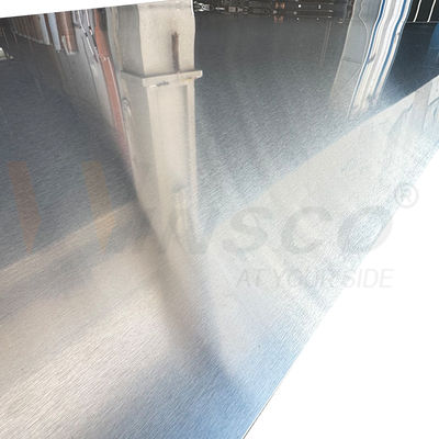 Μικρή ανοχή 304 304L βαθμός 1250mmx2500mm Mill Edge No.4 Σατέν Brushed Stainless Steel Metal Sheet