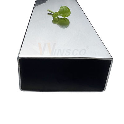 0.8mm-5.0mm πάχος Αμινοξείδιο επίπεδο σωλήνα 100mmx50mm Μεγάλο μέγεθος ατσάλι ατσάλινη ορθογώνια σωλήνα 201 304 316 βαθμού