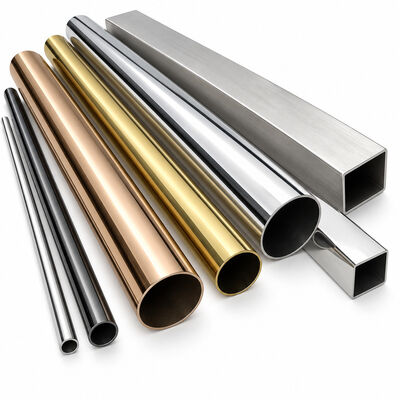 Tubi Decorativi Colorati in Acciaio Inox Rotondi, Quadrati e Rettangolari