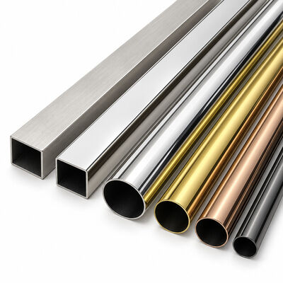 Tubi Decorativi Colorati in Acciaio Inox Rotondi, Quadrati e Rettangolari