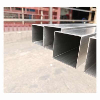50x50mm Σατινέ Βουρτσισμένοι Τετράγωνοι Σωλήνες από Ανοξείδωτο Χάλυβα ASTM A554 σε Βαθμούς 201, 304, 316