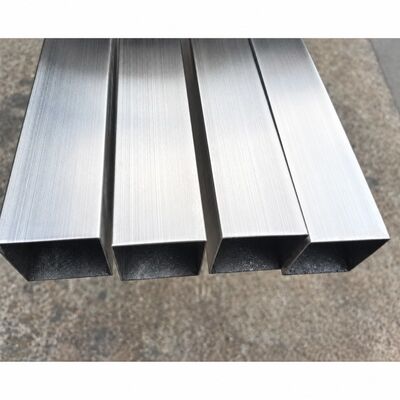 50x50mm Σατινέ Βουρτσισμένοι Τετράγωνοι Σωλήνες από Ανοξείδωτο Χάλυβα ASTM A554 σε Βαθμούς 201, 304, 316