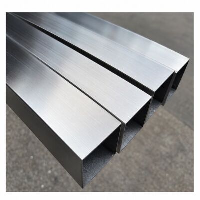 50x50mm Σατινέ Βουρτσισμένοι Τετράγωνοι Σωλήνες από Ανοξείδωτο Χάλυβα ASTM A554 σε Βαθμούς 201, 304, 316