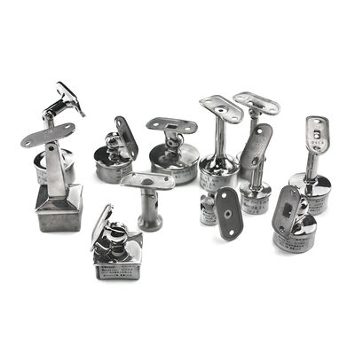SS304 SS316 Stainless Steel Handrail Bracket, Adjustable Railing Support