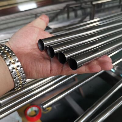 0.4mm-2.0mm πάχος 3/4' ατσάλινο στρογγυλό σωλήνα 201 304 316 βαθμού 19.1mm καθρέφτη σατέν τελική ατσάλινο σωλήνα