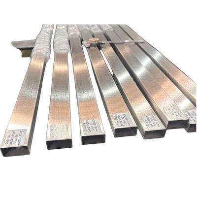 40×20×1.2mm 304 ανοξείδωτος ορθογώνιος σωλήνας – 180G βουρτσισμένο φινίρισμα