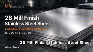 Ανοξείδωτα φύλλα Winsco Metal 2B Finish | 201 304 316 410 430
