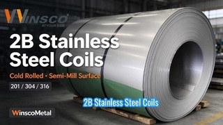 Πηνία από ανοξείδωτο χάλυβα Winsco Metal 2B 201 304 316 | Πηνίο από χάλυβα ψυχρής έλασης